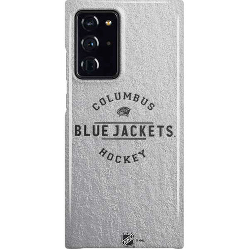 NHL Columbus Blue Jackets Black Text Galaxy Cases