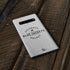 NHL Columbus Blue Jackets Black Text Galaxy S10 Plus Skin