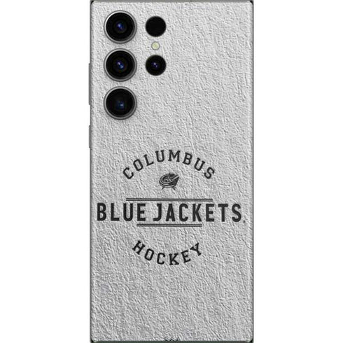 NHL Columbus Blue Jackets Black Text Galaxy Skins