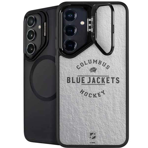 NHL Columbus Blue Jackets Black Text Galaxy S24 Kickstand Case