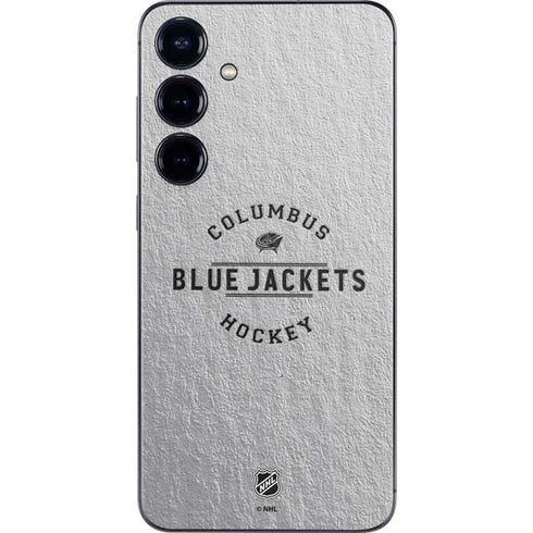 NHL Columbus Blue Jackets Black Text Galaxy S25 Plus Skin