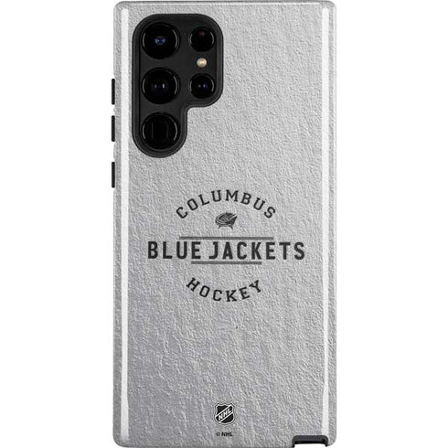 NHL Columbus Blue Jackets Black Text Galaxy Cases