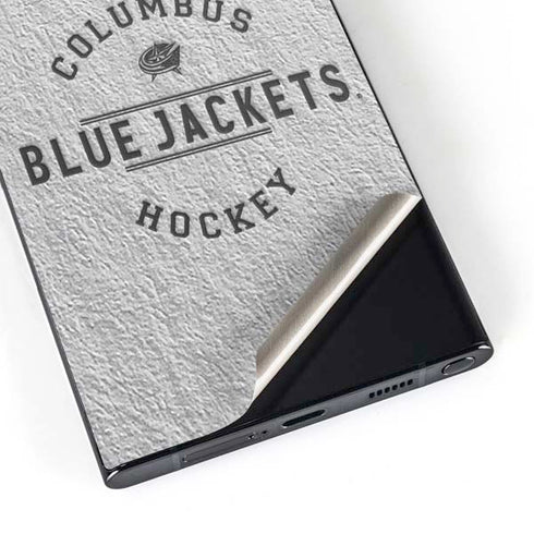 NHL Columbus Blue Jackets Black Text Galaxy S25 Ultra Skin