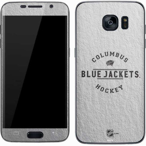 NHL Columbus Blue Jackets Black Text Galaxy S7 Skin