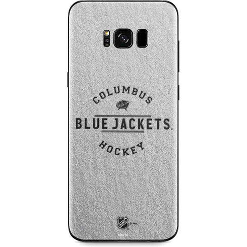 NHL Columbus Blue Jackets Black Text Galaxy S8 Plus Skin
