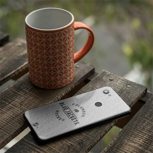 NHL Columbus Blue Jackets Black Text Google Pixel 3a XL Skin