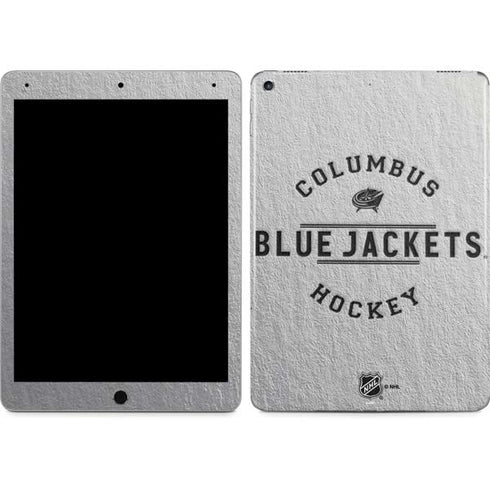 NHL Columbus Blue Jackets Black Text iPad Skins