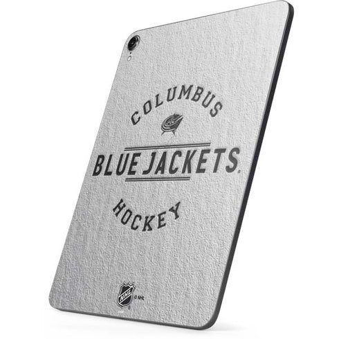 NHL Columbus Blue Jackets Black Text Apple iPad Pro Skin