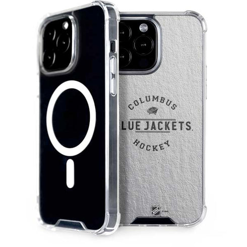 NHL Columbus Blue Jackets Black Text iPhone Cases