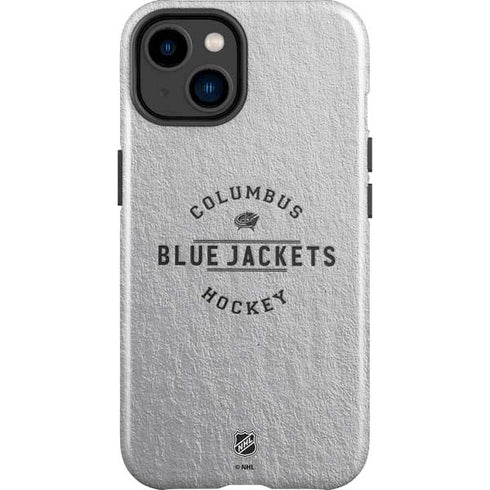NHL Columbus Blue Jackets Black Text iPhone 15 Impact Case