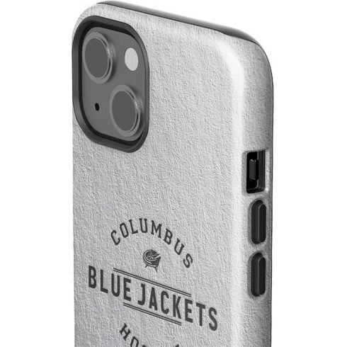 NHL Columbus Blue Jackets Black Text iPhone 15 Impact Case