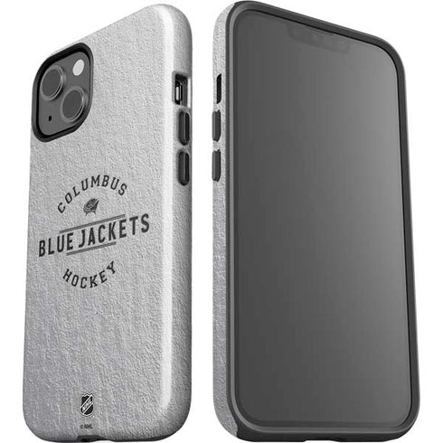NHL Columbus Blue Jackets Black Text iPhone 15 Impact Case