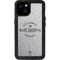 NHL Columbus Blue Jackets Black Text iPhone 15 Plus Waterproof Case