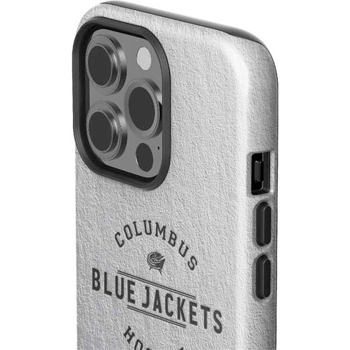 NHL Columbus Blue Jackets Black Text iPhone 15 Pro Impact Case