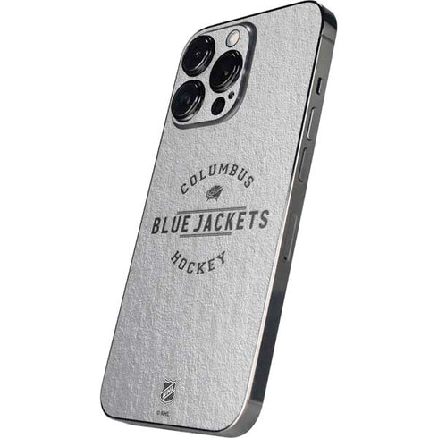 NHL Columbus Blue Jackets Black Text iPhone 15 Pro Max Skin