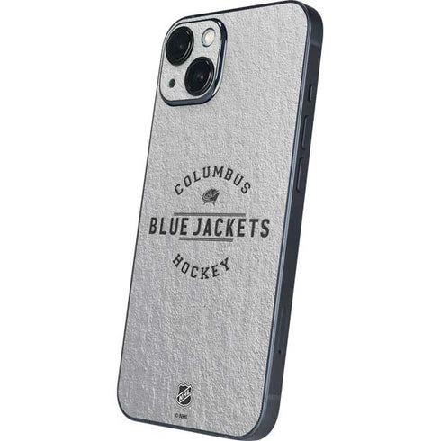 NHL Columbus Blue Jackets Black Text iPhone 15 Skin