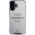 NHL Columbus Blue Jackets Black Text iPhone 16 Plus Clear Case