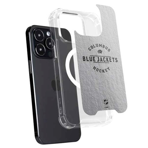 NHL Columbus Blue Jackets Black Text iPhone 16 Pro MagSafe Case