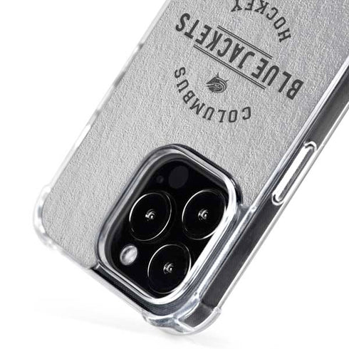 NHL Columbus Blue Jackets Black Text iPhone 16 Pro MagSafe Case