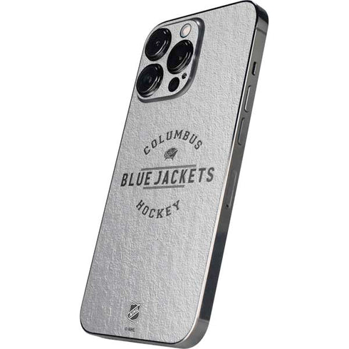 NHL Columbus Blue Jackets Black Text iPhone 16 Pro Max Skin