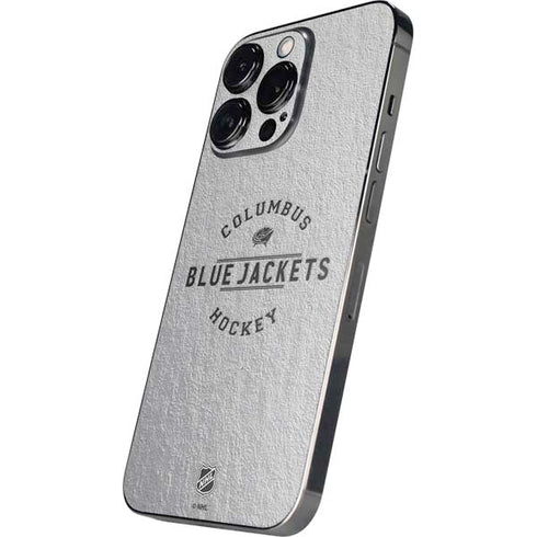 NHL Columbus Blue Jackets Black Text iPhone 16 Pro Skin