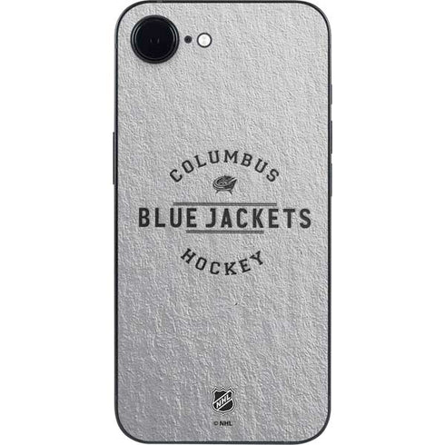 NHL Columbus Blue Jackets Black Text iPhone 16e Skin