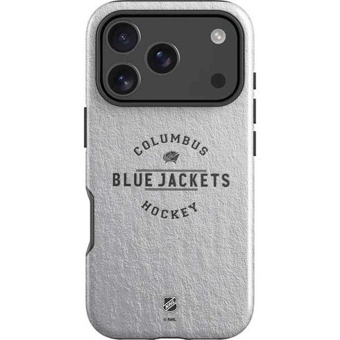 NHL Columbus Blue Jackets Black Text iPhone 18 Pro Impact Case