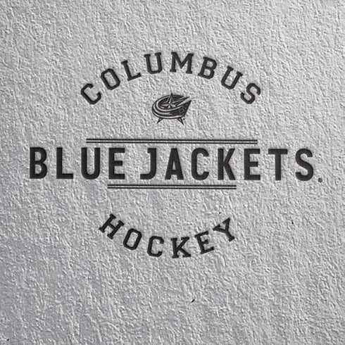 NHL Columbus Blue Jackets Black Text iPhone XS Skin