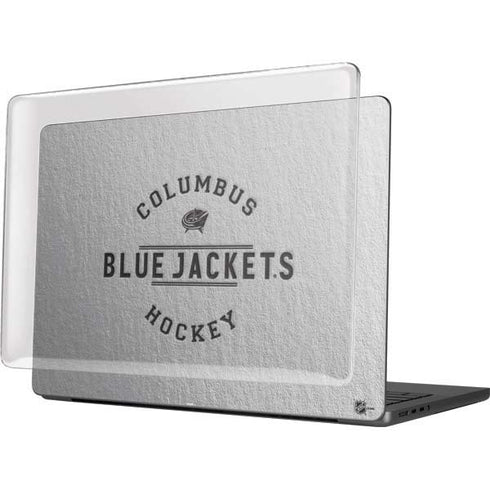 NHL Columbus Blue Jackets Black Text MacBook Pro 14in (2021-24) Case plus Skin