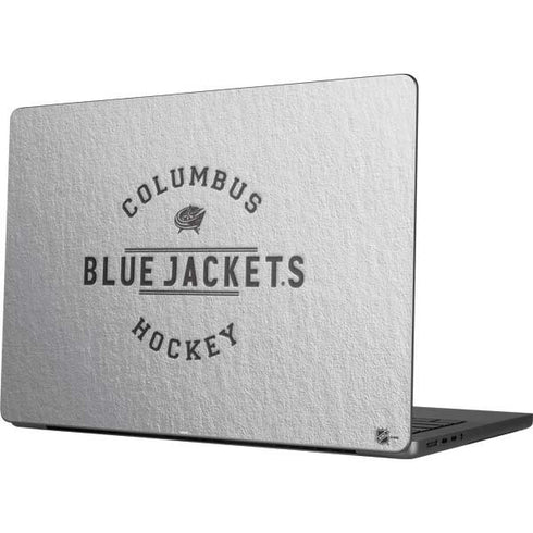 NHL Columbus Blue Jackets Black Text Apple MacBook Pro 14-inch Skin