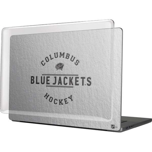 NHL Columbus Blue Jackets Black Text MacBook Cases