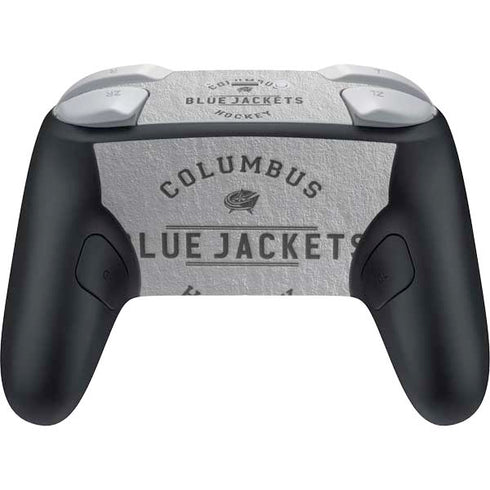 NHL Columbus Blue Jackets Black Text Nintendo Switch 2 (2025) Pro Controller Skin