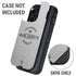 NHL Columbus Blue Jackets Black Text Otterbox Defender iPhone Skin
