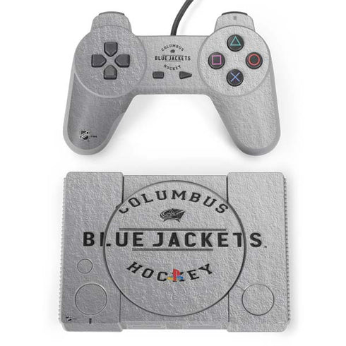 NHL Columbus Blue Jackets Black Text PlayStation Classic Bundle Skin