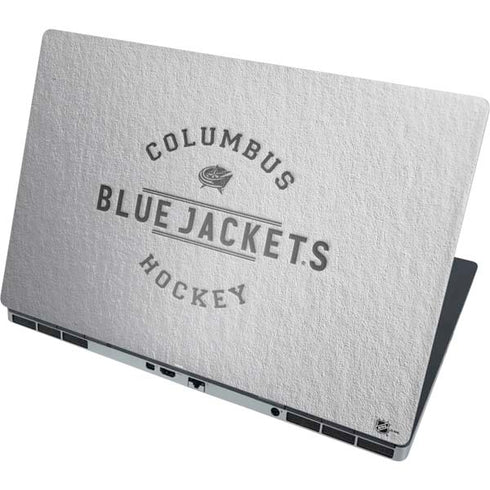NHL Columbus Blue Jackets Black Text Dell Precision Skin