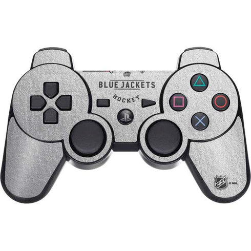 NHL Columbus Blue Jackets Black Text PS3 Dual Shock wireless controller Skin