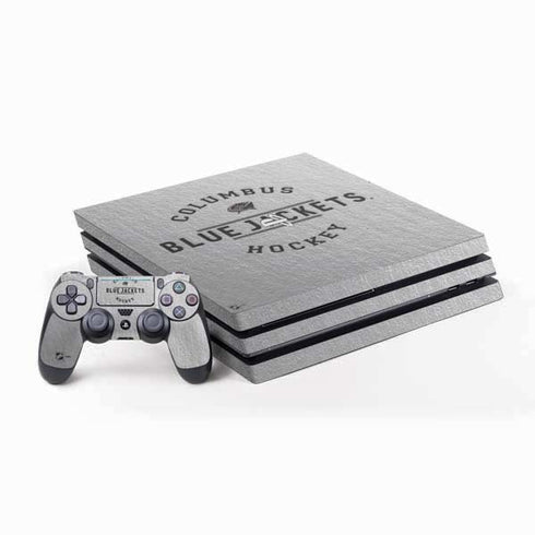 NHL Columbus Blue Jackets Black Text PS4 Pro Bundle Skin