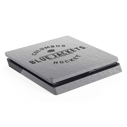 NHL Columbus Blue Jackets Black Text PS4 Slim Skin