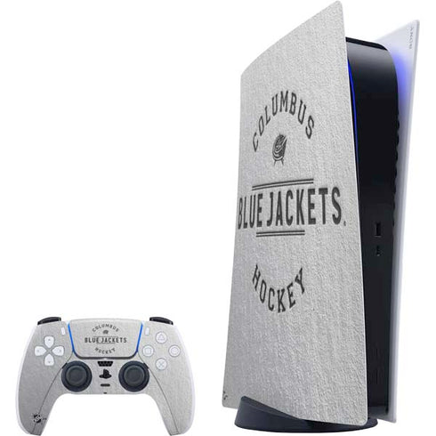 NHL Columbus Blue Jackets Black Text PlayStation PS5 Skins