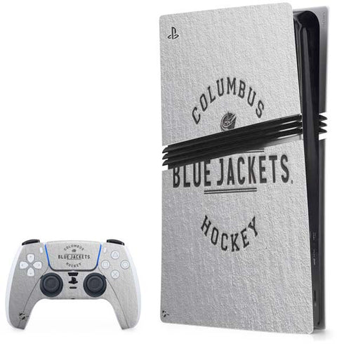 NHL Columbus Blue Jackets Black Text PlayStation PS5 Skins