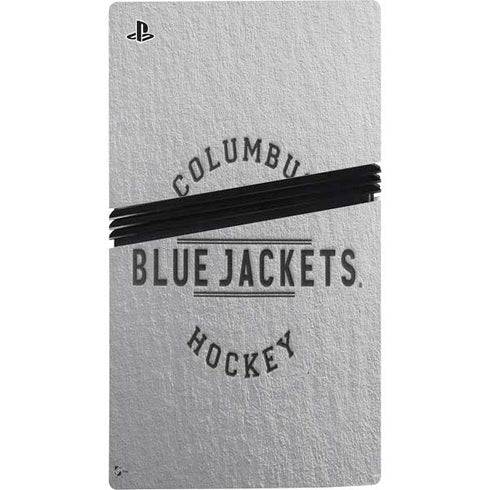 NHL Columbus Blue Jackets Black Text PS5 Pro Console Skin