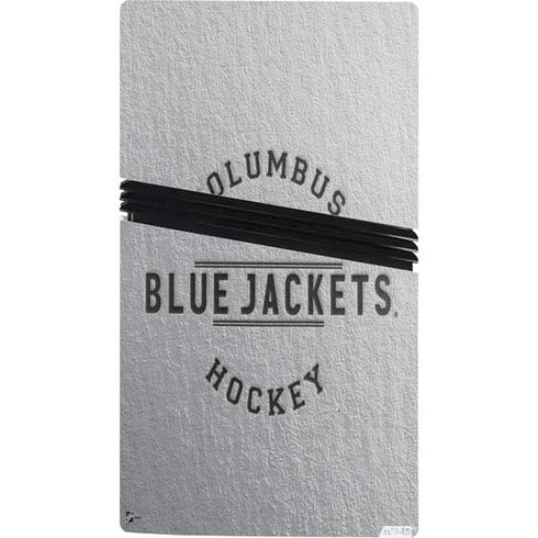 NHL Columbus Blue Jackets Black Text PS5 Pro Console Skin