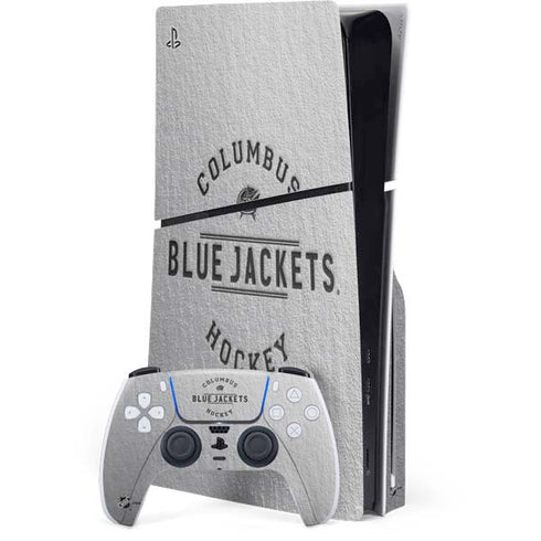 NHL Columbus Blue Jackets Black Text PlayStation PS5 Skins