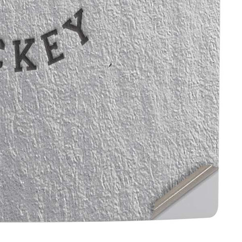 NHL Columbus Blue Jackets Black Text PS5 Slim Digital Edition Console Skin