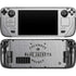 NHL Columbus Blue Jackets Black Text Steam Deck Handheld Gaming Computer OLED Skin