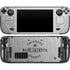 NHL Columbus Blue Jackets Black Text Steam Deck Handheld Gaming Computer Skin
