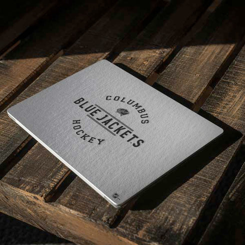 NHL Columbus Blue Jackets Black Text Surface Laptop 2 Skin