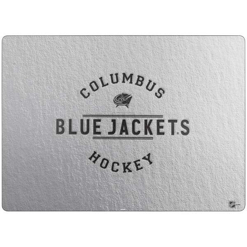 NHL Columbus Blue Jackets Black Text Surface Laptop 7 13.8in Skin
