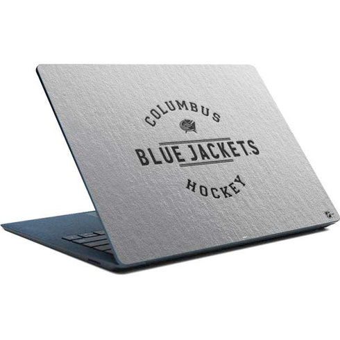 NHL Columbus Blue Jackets Black Text Surface Laptop Skin