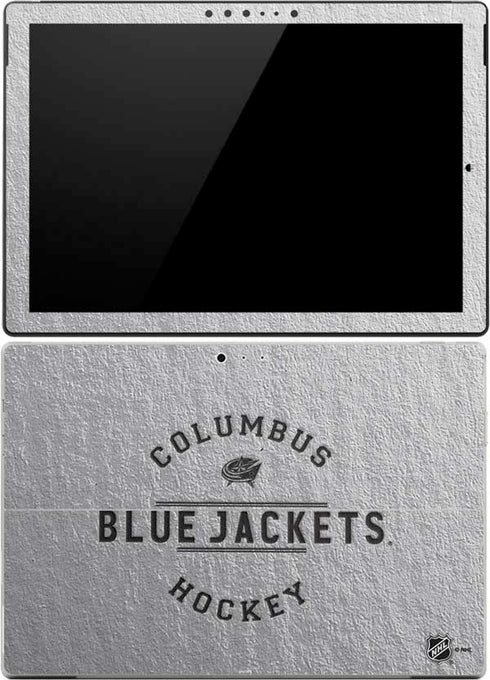 NHL Columbus Blue Jackets Black Text Surface Pro 4 Skin